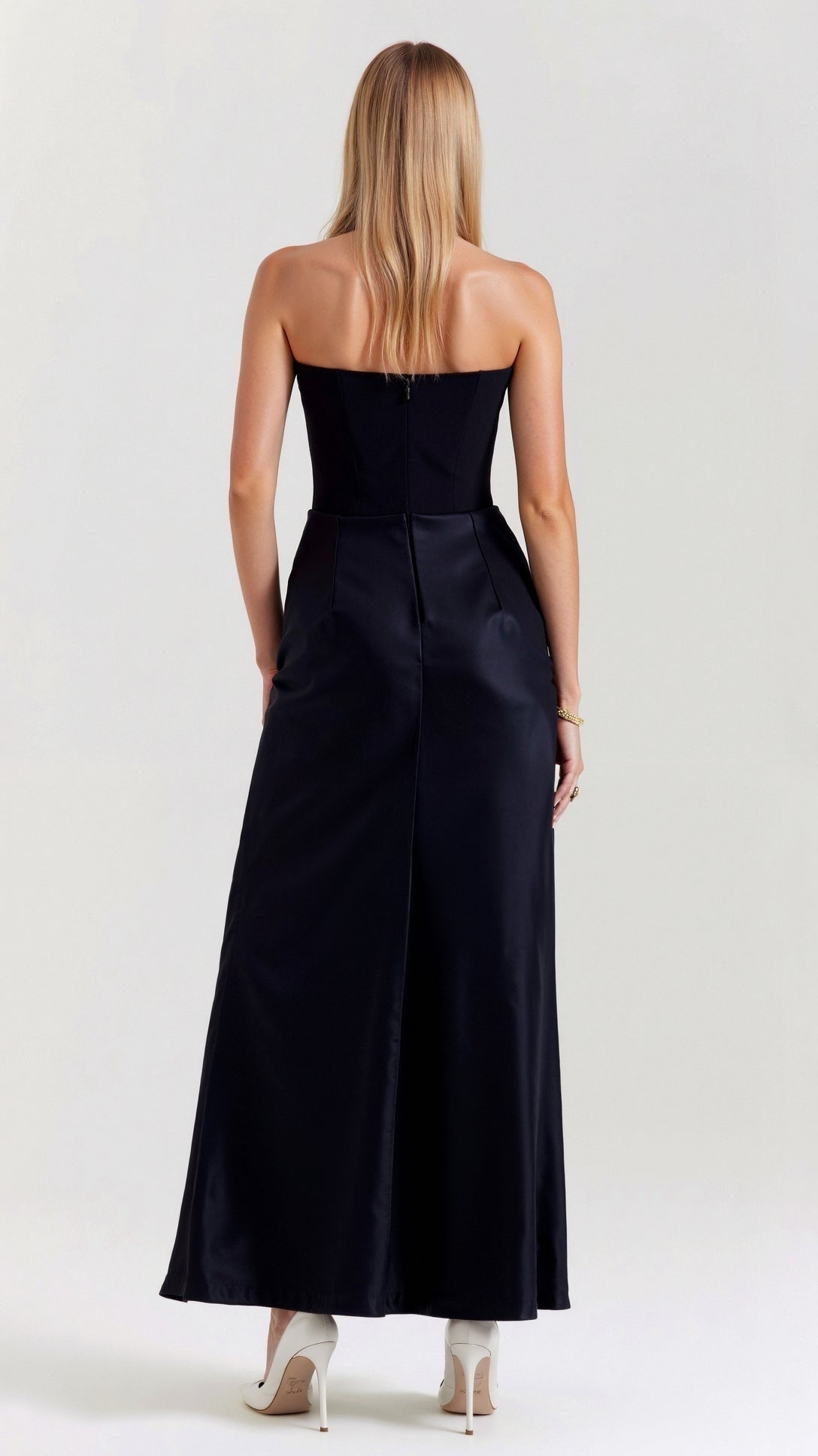 Vestido Largo de Cóctel Palabra de Honor Mujer