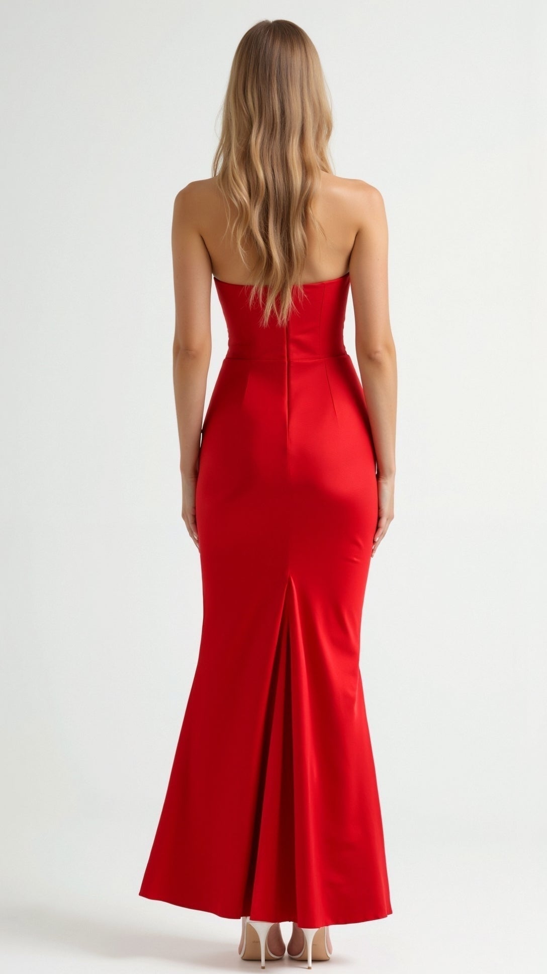 Vestido Largo de Cóctel Palabra de Honor Mujer