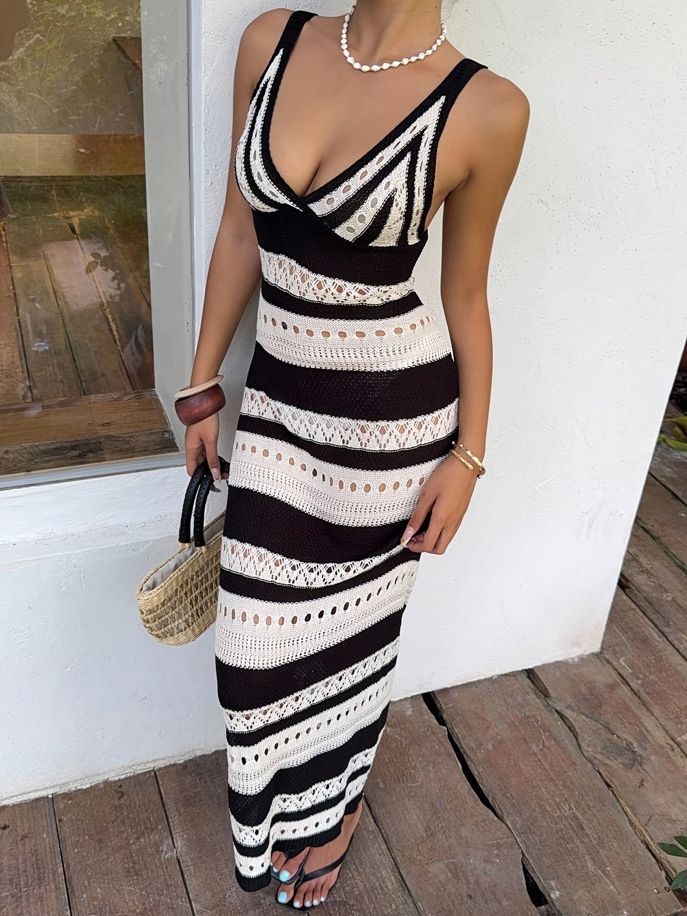 Vestido Largo de Gala con Encaje Mujer Tirantes