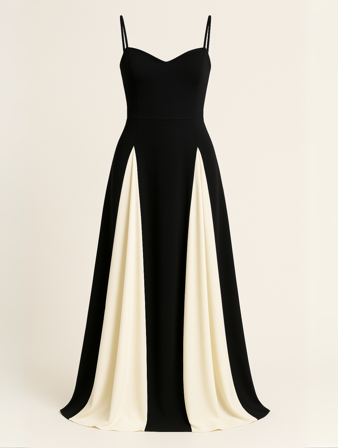 Vestido Largo de Gala Mujer Tirantes Escote Corazón