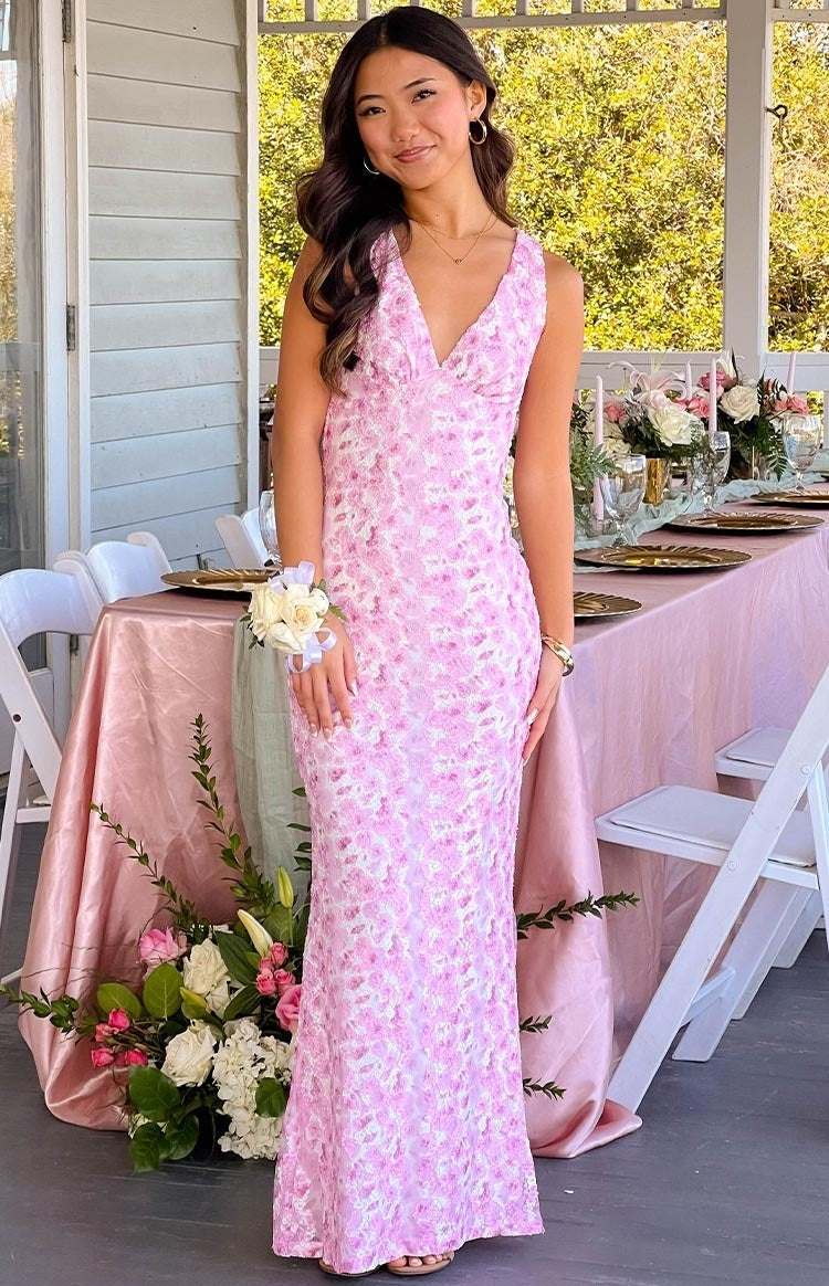 Vestido Largo de Invitada de Boda Mujer Escote V