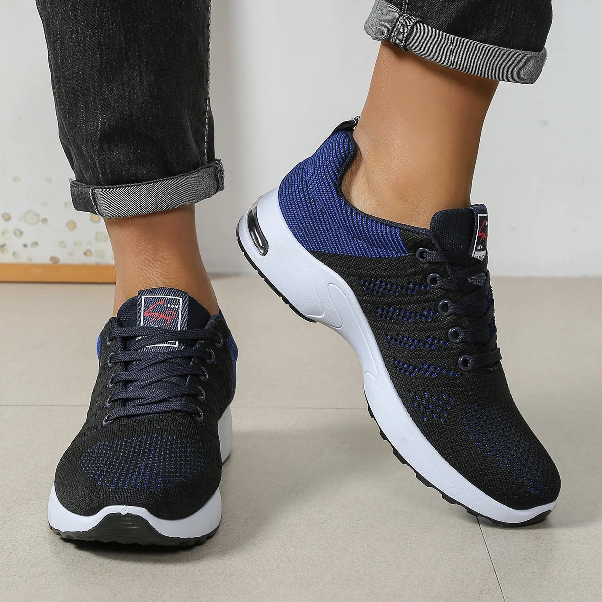 Zapatillas Running Deportivas Hombre Transpirables Cordones