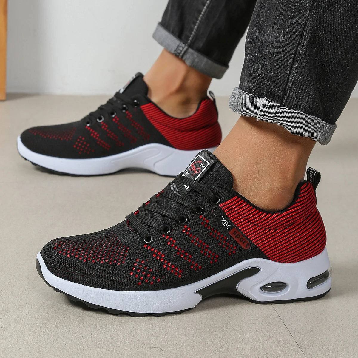 Zapatillas Running Deportivas Hombre Transpirables Cordones