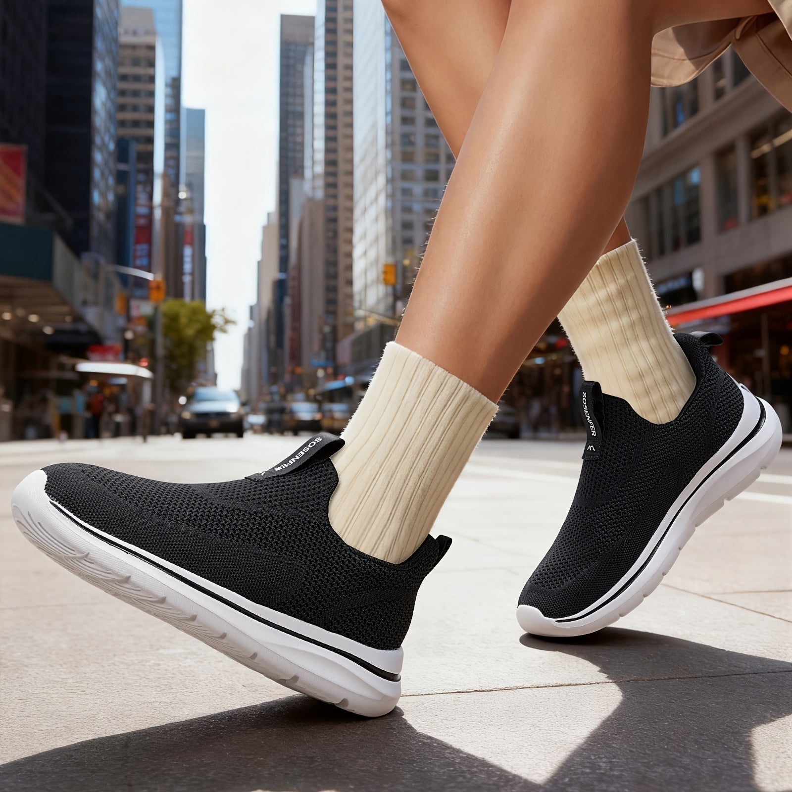 Zapatillas Sin Cordones Casual Hombre Malla Transpirable