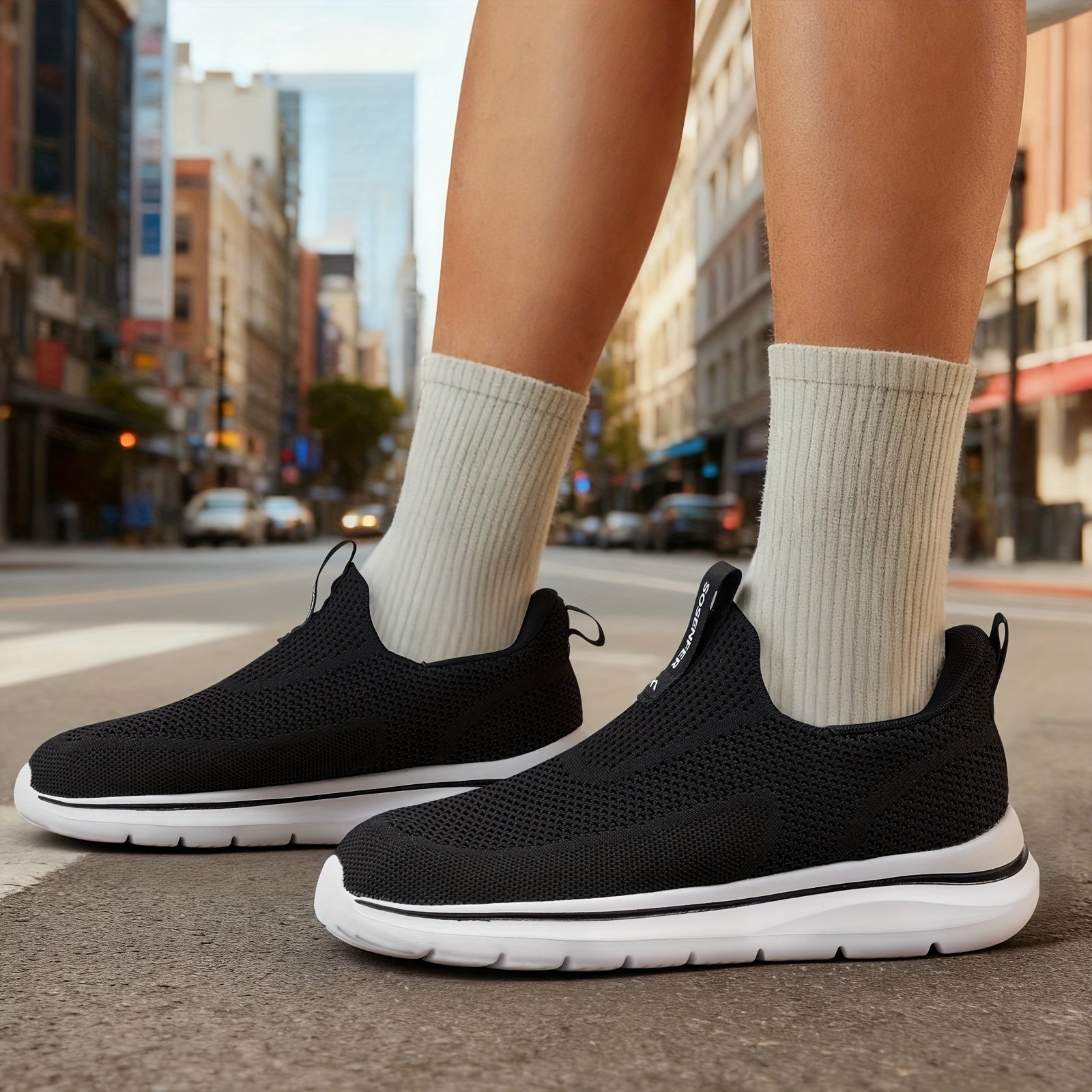Zapatillas Sin Cordones Casual Hombre Malla Transpirable