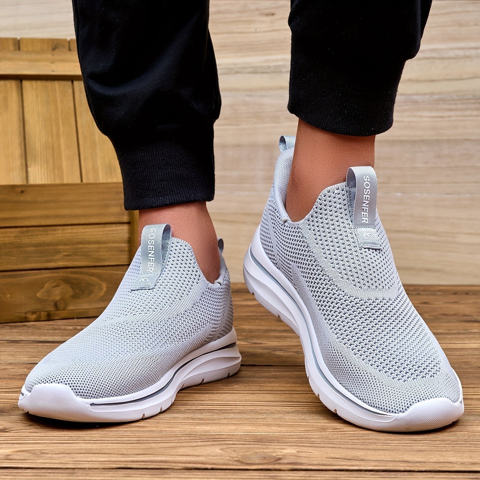 Zapatillas Sin Cordones Casual Hombre Malla Transpirable
