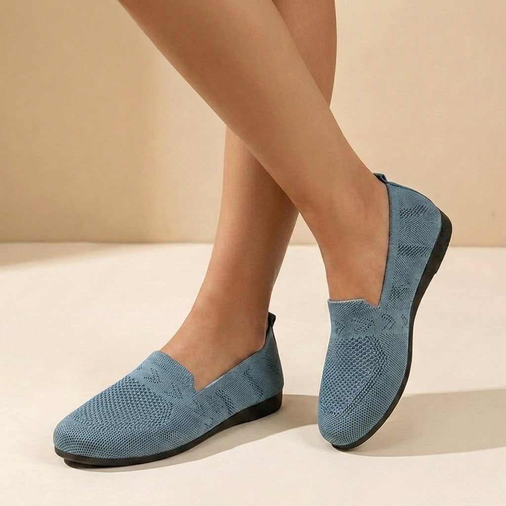 Zapatos Sin Cordones de Tejido Mujer Slip On