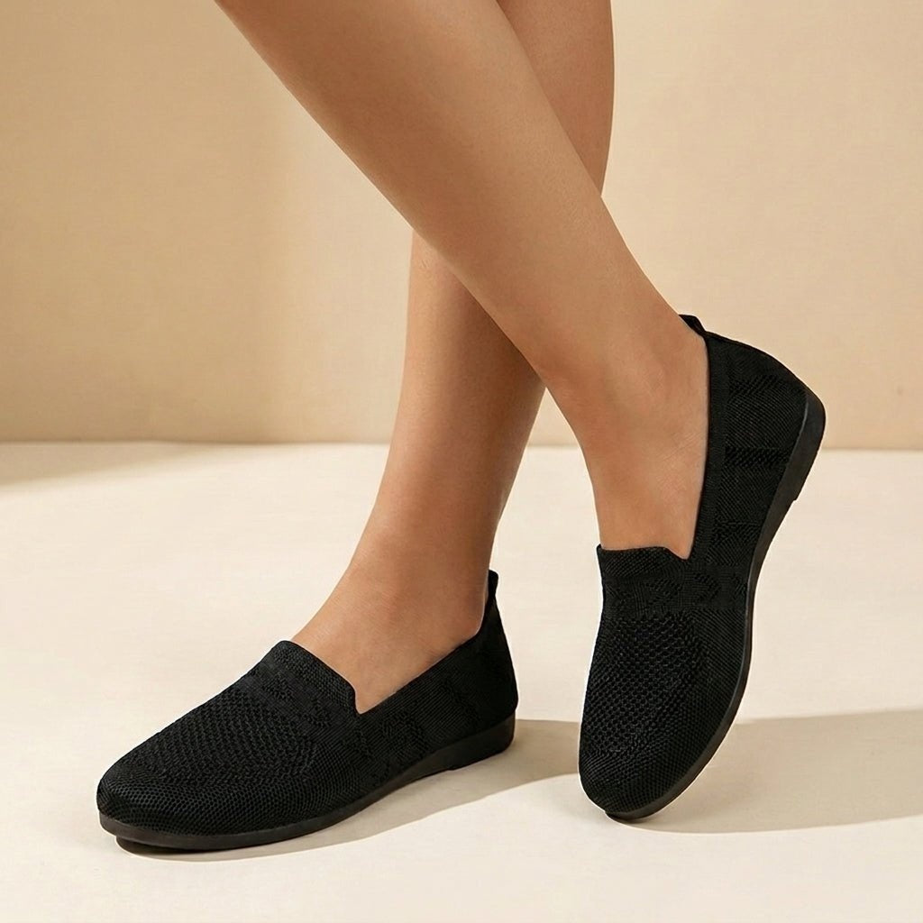 Zapatos Sin Cordones de Tejido Mujer Slip On
