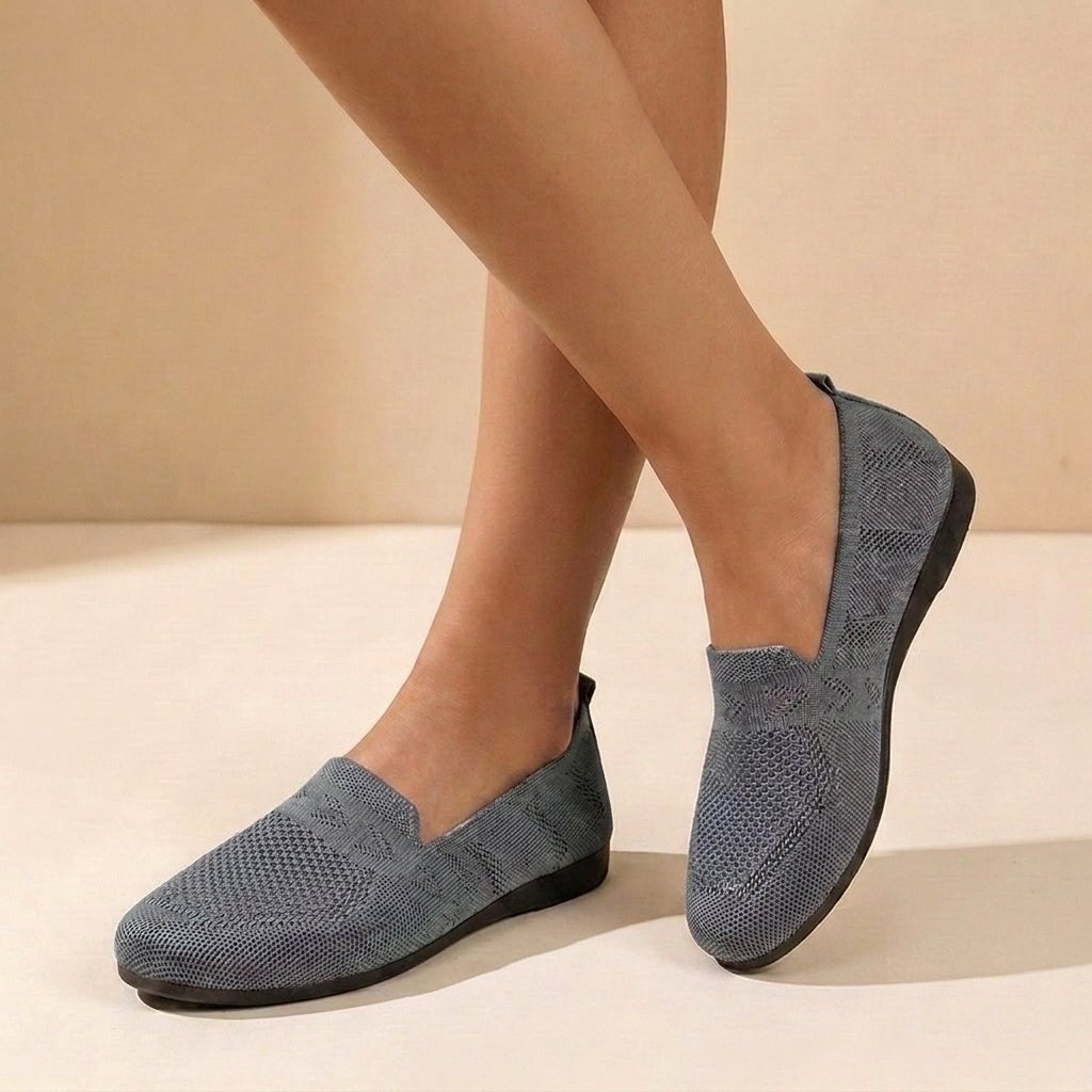 Zapatos Sin Cordones de Tejido Mujer Slip On