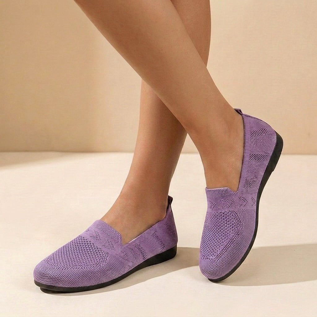 Zapatos Sin Cordones de Tejido Mujer Slip On